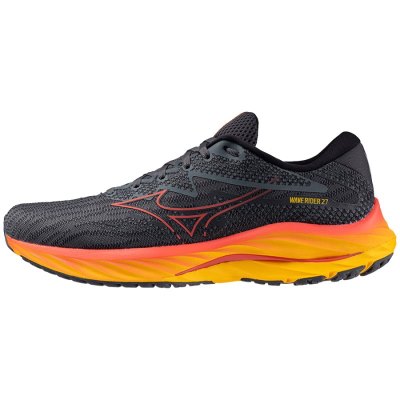 Zapatillas Para Correr Mizuno WAVE Rider 27 Hombre Grises Verdes / Rojos / Naranjas - Chile M627OAH